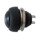 Push-button switch  OFF-(ON)  (rounded) - black