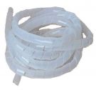 TIPA Spiral spring tubing 10-50mm, diameter 6mm, 10m (White)