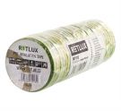 Insulation tape PVC 15 / 10m RETLUX RIT 013 10pcs green-yellow