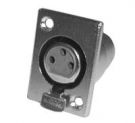 MIC plug contact (panel, metal) 3PIN