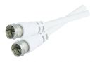 TIPA Antenna coaxial cable F / F 1,5m - white