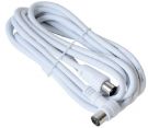Geti Coaxial Antenna cable 5m (White)