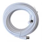 Geti antenna coaxial cable 10m (White)