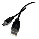 Cable USB 2.0 A connector - MINI USB 5pin  1,8m