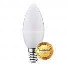 Geti bulb led 6W white warm, (E14 C37) SAMSUNG chip