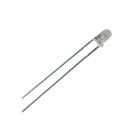 LED diode 3 mm; white  luminosity 4000 mcd; waterclear  viewing angle 30°
