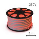LED neon tube 230V, 2835, 120LED / m IP67, 12W / m red (1 meter)