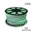 LED neon tube 230V, 2835, 92 LED / m IP67, 7W / m green (1 meter)