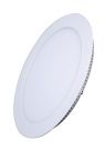 LED mini panel, ceiling, 12W, 900lm, 3000K, thin, round, white WD105 SOLIGHT