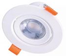 Solight LED downlight, 9W, 720lm, 3000K, rounded, 38°, white (WD214)