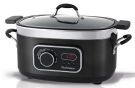 ROHNSON Stainless steel Slow cooker 5.5L / 1500W, 5 programs (R-2845)