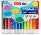 EASY KIDS TWIST Mechanical slide crayons 12pcs