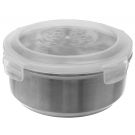 Orion stainless steel kitchen container with  plastic lid (1200 ml)