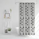 FAMILY Shower curtain 180x180cm Square / Gray 100% PEVA (11528C)