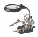Helping hands with magnifier - 2x LED