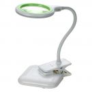 Desktop magnifier lamp round small 3+12diop. LED(36x) USB 5V, 2W