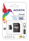 Memory Card ADATA Micro SDHC 32GB Class 10 + adapter