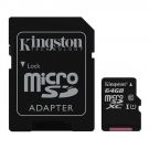 Memory Card KINGSTON MICRO SDHC 64GB CLASS 10 + adapter SDCS/64GB