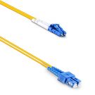 DeTech Fiber patch cable, SC-LC, UPC, Singlemode, Duplex, 5.0m, Yellow  (18328)