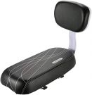 Bicycle Rear Seat with Backrest for Toddlers Kids,  33.5x15.7x5cm (Leather Cover) 