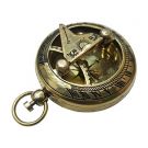 Push Button Brass Pocket Compass 