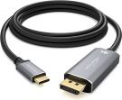 KabelDirekt USB C to DisplayPort Adapter Cable with Shatterproof Metal Connectors (2m)