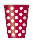  Red Polka Dot Paper Cups, Pack of 6 (37496)