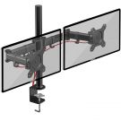 Duronic DM252 Dual PC Monitor Arm Stand Desk Mount Double/Twin (Tilt ±45°|Swivel 180°|Rotate 360°) 