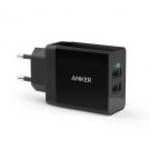 Anker 24 W 2-Port USB Charger with PowerIQ Technology 24w (A2021313)