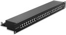 DeleyCON CAT 6a patch panel Network Panel black (MK2272)