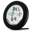AMIR WA21 Indoor Hygrometer Thermometer, Temperature and Humidity Thermometer with LCD Screen, MIN/MAX Records, Trend of temperature change, ℃/℉ switch, Comfort Indicators Black 