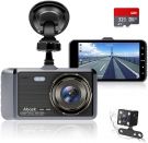 Abask Dashcam Front and Rear Car Camera 4 Inch Full HD 1080P Dual (Q40S)