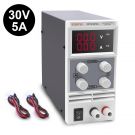DC Power Supply Variable, 0-30V / 0-5A Eventek Adjustable Switching Regulated Power Supply Digital, with Alligator Leads