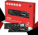 ADATA XPG GAMMIX S70 Blade 2TB PCIe Gen4x4 M.2 2280 SSD PS5 Upgrade Compatible Black Heat Spreader (AGAMMIXS70B-2T-CS)