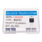 BOJACK IRF520 MOSFET Transistors IRF520N 9.7A 100V N-Channel Power MOSFET TO-220AB (Pack of 10) 