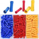 Crimp Connector Kit Set for Cables 0.5 mm²-6 mm² Red Yellow Blue 200 Piece (T556)
