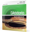 D'Addario Great American Bronze Super Light (.009-.045) Acoustic Guitar Strings (EZ890)