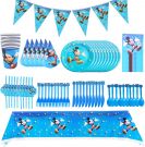 Mickey Mouse Birthday Party Set for 10 guests (78 pcs)