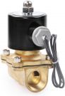 U.S. Solid 3/4 Inch G 24 V DC Brass Solenoid Valve Direct Controlled for Water Air Gas Oil NC Brass Solenoid Valve