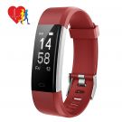 Fitness Tracker Mpow Activity Tracker Heart Rate Monitor Tracking Pedometer Step Counter for Android or iOS Smartphones (Red)