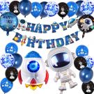 Space Themed Birthday Party Decoration set for Kids Huge Size Spaceman Rocket and Astronaut (25τμχ)