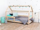 Benlemi Children's House Bed TERY with Firm Bed Guard 120x200cm (Natural)