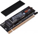  M.2 NVME SSD to PCI Express Adapter with Heatsink Support PCIe x16