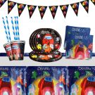 Yisscen Set Birthday party Among Us for 10 guests (52pcs)