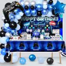 Decoration Birthday party Video Game with Tablecloth and Background Banner (91pcs)