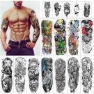 Full Arm Large Temporary Tattoos  (16 Sheets)