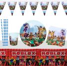 Yisscen Roblox Game Set Birthday Party Decoration for 10 guests (82 pcs)