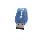 USB 2.0 σε 3D Κάρτα Ήχου Virtual 5.1 Καναλιών Mπλε (17009)