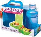 Sistema Lunch Cube Max and 480 ml Trio Bottle Blue (SIS41580)