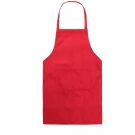 Chefs Plain Apron with Front Pocket - One size (Red)